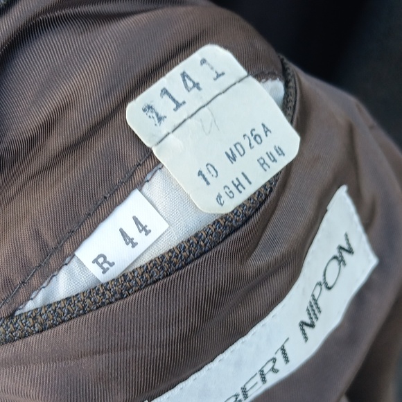 ALBERT NIPPON MEN'S VINTAGE PURE HEAVY WOOL PIN STRIPED 2 (PC) LUXURY SUIT - Picture 17 of 17